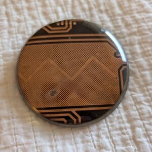 Round Copper and Black Pin